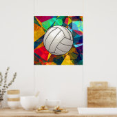 Poster d'art volleyball (Cuisine)