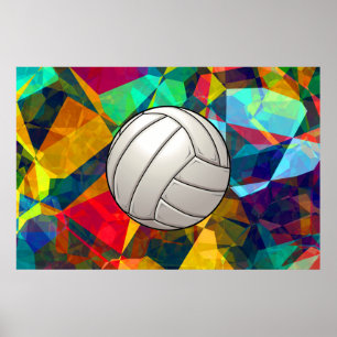 Poster d'art volleyball