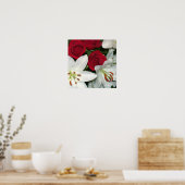 Poster d'art "White Lilies Red Roses" (Cuisine)