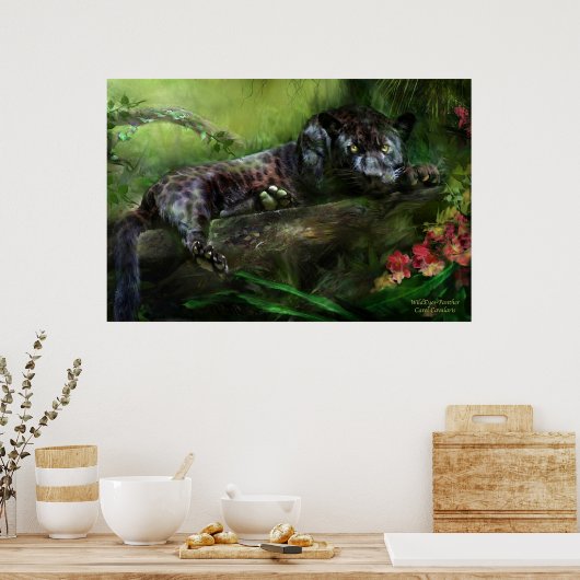 Poster d'art WildEyes-Panther/Imprimer (Cuisine)