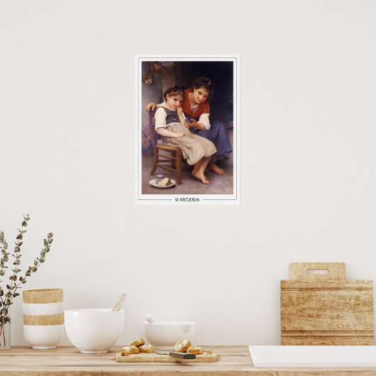 Poster d'art William-Adolphe Bouguereau Zedign #13 (Cuisine)