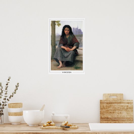 Poster d'art William-Adolphe Bouguereau Zedign #14 (Cuisine)