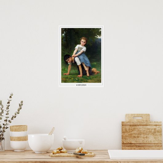 Poster d'art William-Adolphe Bouguereau Zedign #19 (Cuisine)