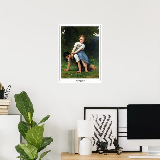 Poster d'art William-Adolphe Bouguereau Zedign #19 (Bureau à domicile)