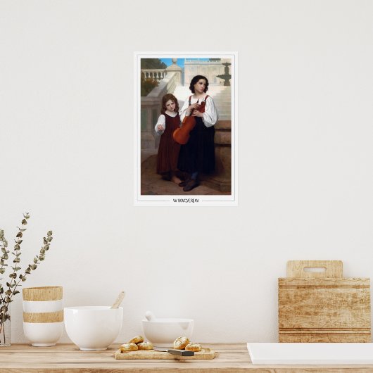 Poster d'art William-Adolphe Bouguereau Zedign #22 (Cuisine)