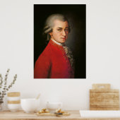Poster d'art Wolfgang Amadeus Mozart (Cuisine)