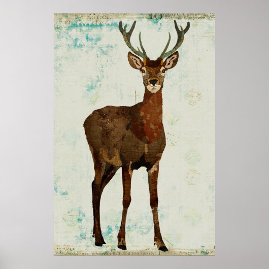 Poster d'art Woodsy Elk (Devant)