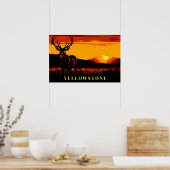Poster d'art Yellowstone (Cuisine)