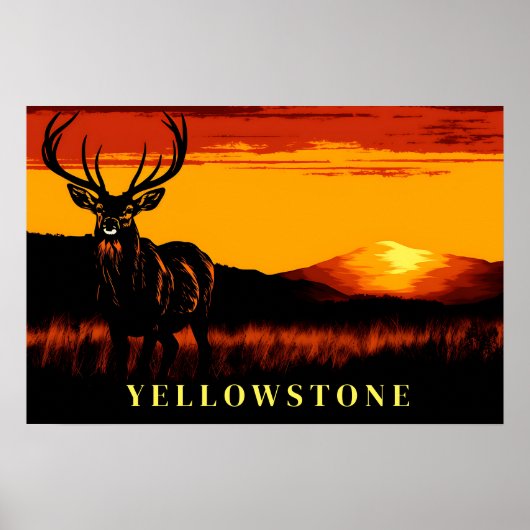 Poster d'art Yellowstone (Devant)