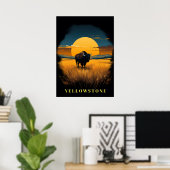 Poster d'art Yellowstone (Bureau à domicile)