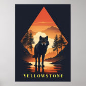 Poster d'art Yellowstone (Devant)