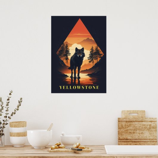 Poster d'art Yellowstone (Cuisine)