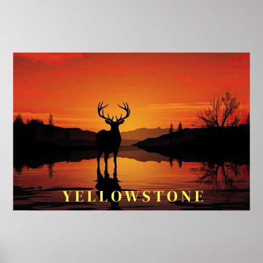 Poster d'art Yellowstone (Devant)
