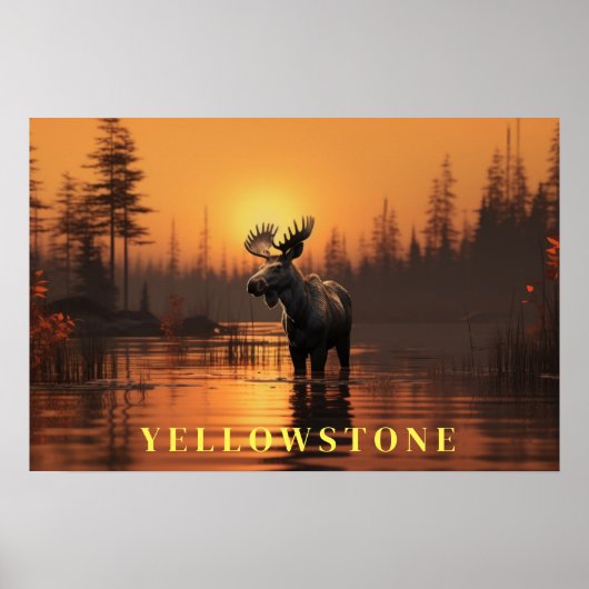 Poster d'art Yellowstone (Devant)