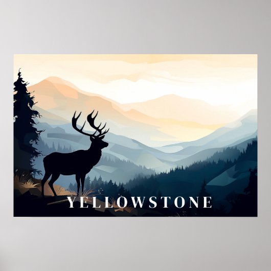 Poster d'art Yellowstone (Devant)
