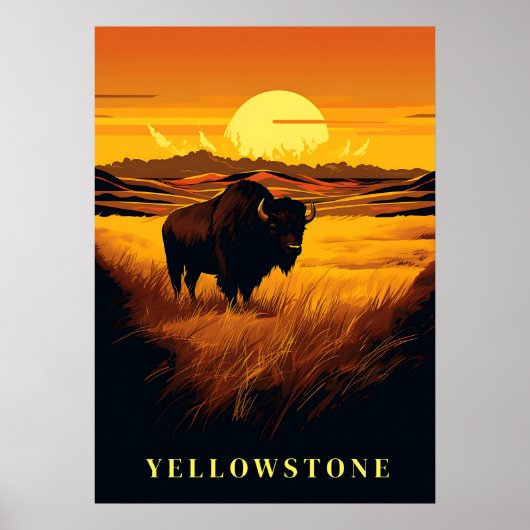 Poster d'art Yellowstone (Devant)