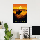 Poster d'art Yellowstone (Bureau à domicile)