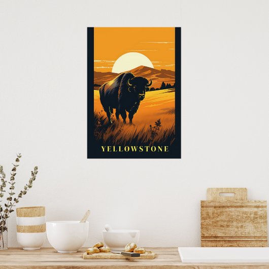 Poster d'art Yellowstone (Cuisine)
