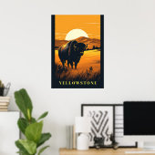 Poster d'art Yellowstone (Bureau à domicile)