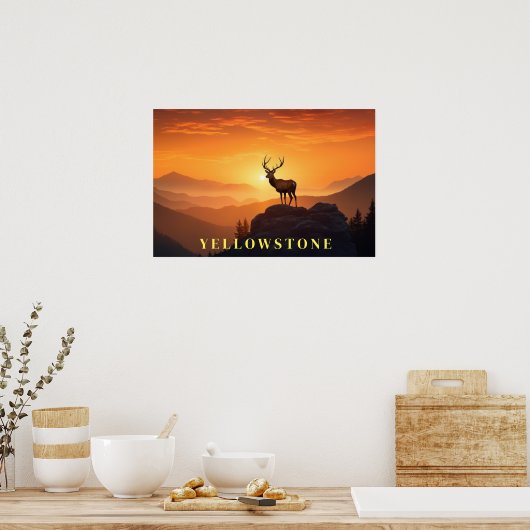 Poster d'art Yellowstone (Cuisine)