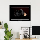 Poster d'art Young Black Bear Study (Bureau à domicile)
