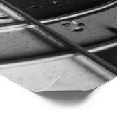 Poster Dartboard Close Up with Darts Hitting Bullseye (Coin)