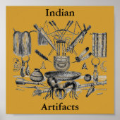 Poster d'artefacts indiens (Devant)