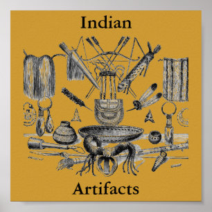 Poster d'artefacts indiens