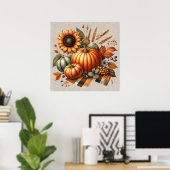 Poster d'artisanat Citrouille d'automne (Bureau à domicile)