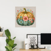 Poster d'artisanat Citrouille d'automne (Bureau à domicile)