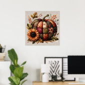 Poster d'artisanat Citrouille d'automne (Bureau à domicile)