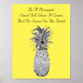 Poster d'artisanat d'ananas (Devant)