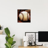 Poster d'artisanat de baseball - Posters Carrés (Bureau à domicile)