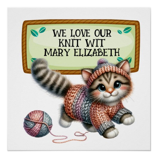 Poster d'artisanat tricot Crochet (Devant)