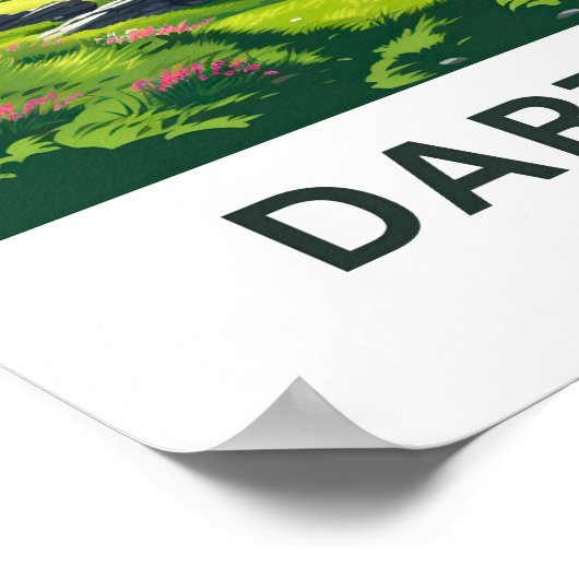 Poster Dartmoor Devon Travel Imprimer (Coin)