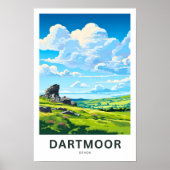 Poster Dartmoor Devon Travel Imprimer (Devant)