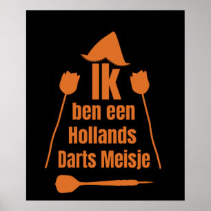 Poster Darts -Ik Ben Een Holland's Darts Jongen
