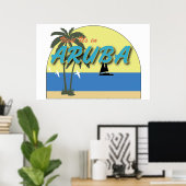 Poster d'Aruba (Bureau à domicile)
