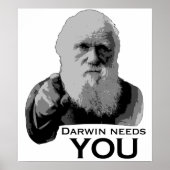 Poster Darwin A Besoin De Toi ! (Devant)