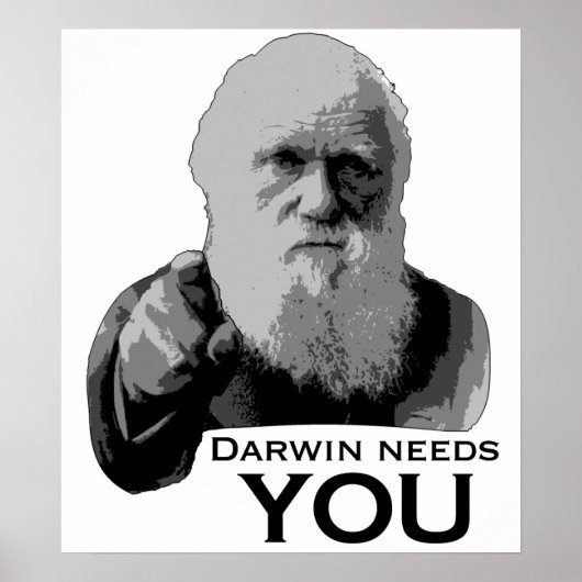 Poster Darwin A Besoin De Toi ! (Devant)