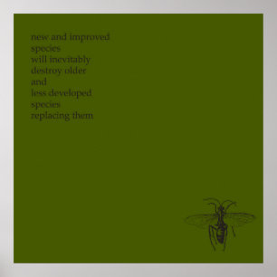 Poster Darwin Origine des espèces