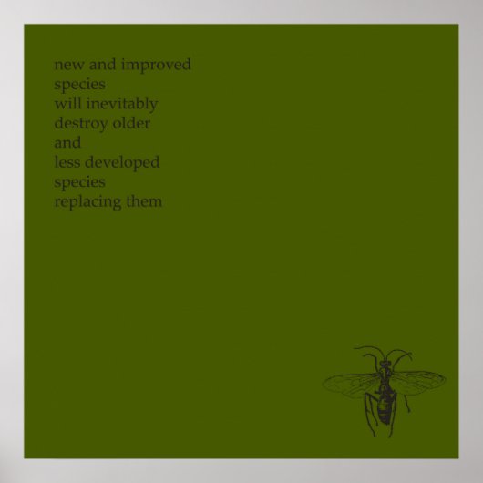 Poster Darwin Origine des espèces (Devant)