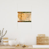 Poster Darwin's World Twisted Earth Map avec arrière - pl (Cuisine)