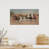 Poster Dash pour le bois, 1889 Frederic Remington (Cuisine)