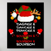 Poster Dasher Dancer Prancer &amp; Bourbon Christmas Holi (Devant)