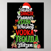 Poster Dasher Dancer Prancer Vixen Moscato Vodka Tequila  (Devant)
