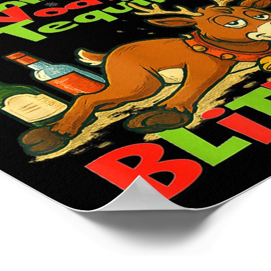 Poster Dasher Dancer Whiskey Vodka Tequila Blitzen Christ (Coin)