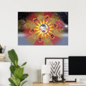 Poster d'astrologie (Bureau à domicile)