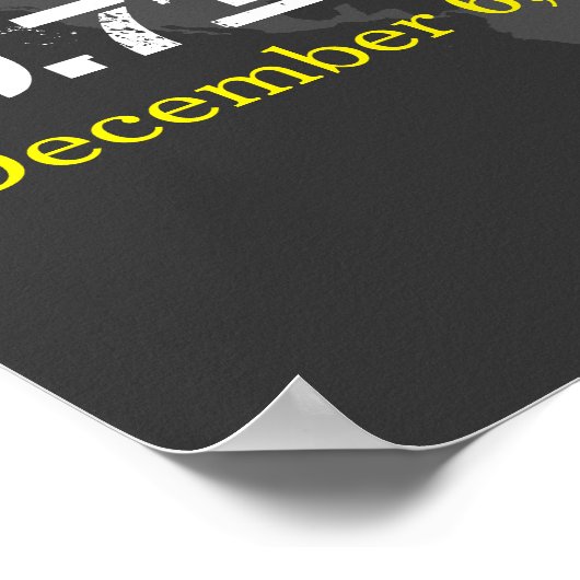 Poster date de coordonnées mondiales grises mariage date  (Coin)