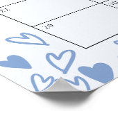 Poster Date d'échéance du bébé Calender Baby shower Jeu B (Coin)